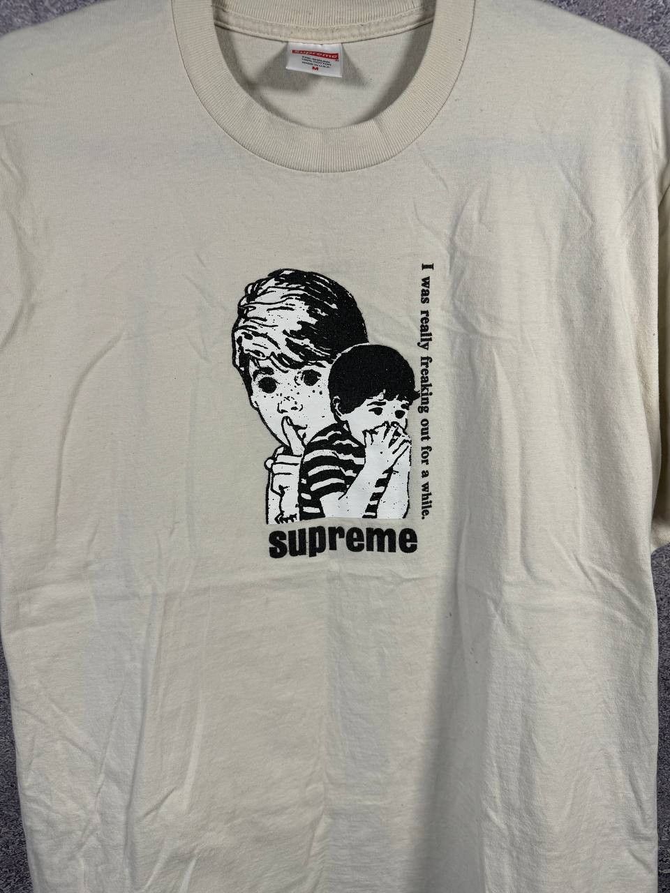 Supreme Supreme Freaking Out Tee Beige Medium Authentic Streetwear Size US M / EU 48-50 / 2 - 4 Thumbnail