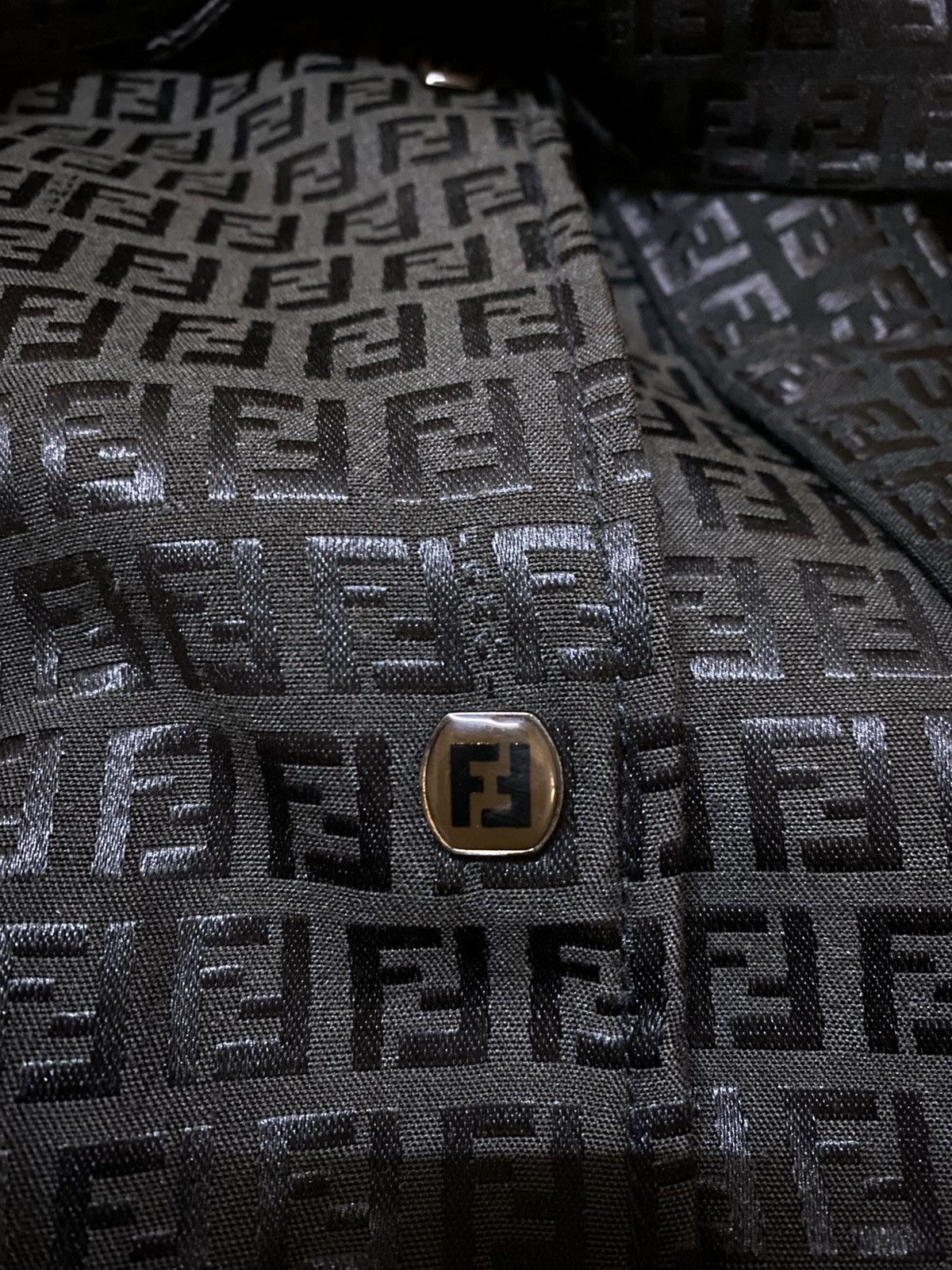 Fendi Fendi Monogram Pattern FF Logo Belted Jacquard Trench Coat Size S / US 4 / IT 40 - 8 Thumbnail