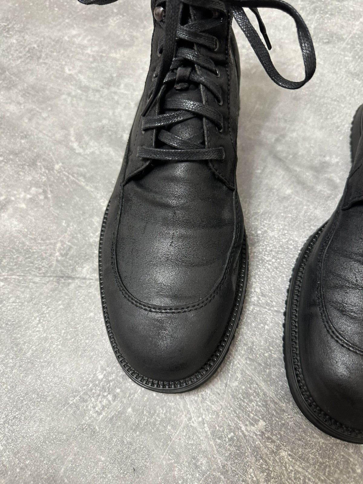 Vintage Vintage Black high boxer boots moto biker shoes core Size US 9.5 / EU 42-43 - 13 Thumbnail