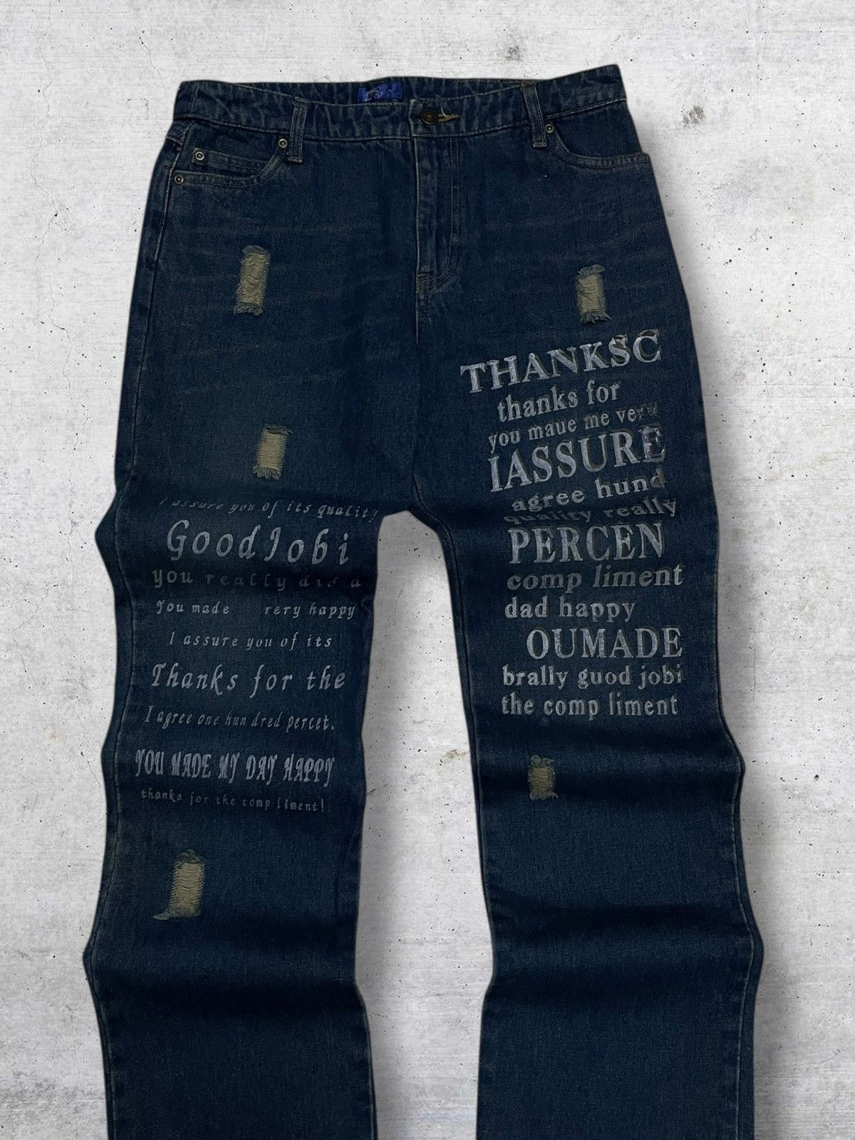 Hysteric Glamour LADY BLUE 1990S JAPAN DESIGNER EXPERIMENTAL POETIC DENIM Size US 29 - 8 Thumbnail