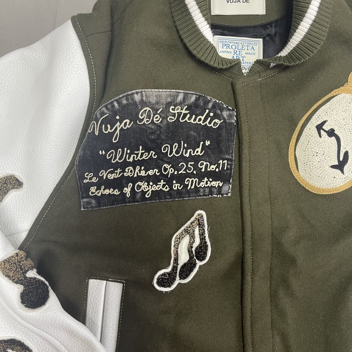 Vuja De VUJA DE X PROLETA RE ART 'Winter Wind' Varsity Jacket Size US L / EU 52-54 / 3 - 6 Thumbnail