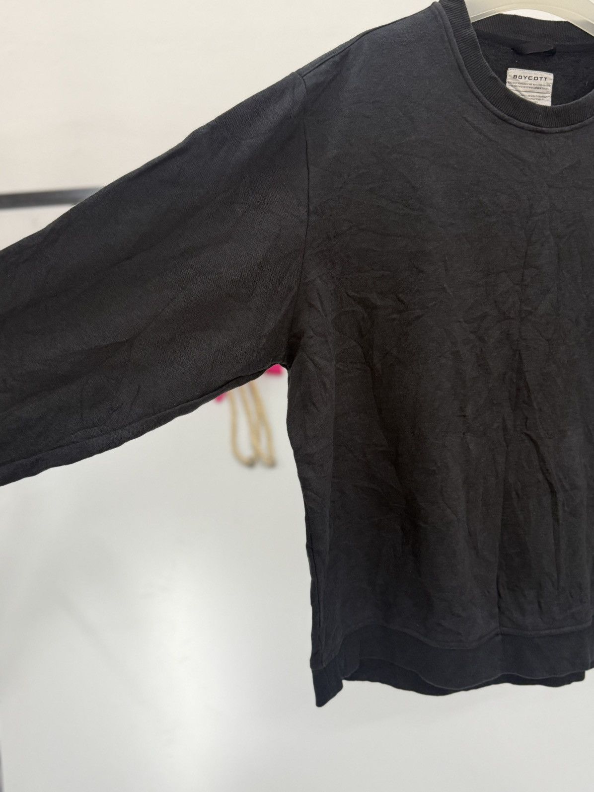 Boycott 🔥 Y2k Boycott Japan Spellout Embroidery Sweatshirt - LL Size US XL / EU 56 / 4 - 7 Thumbnail