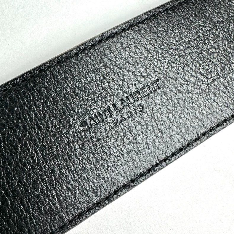 Yves Saint Laurent Saint Laurent Leather Velvet Belt 2502-Nextarrow Size ONE SIZE - 5 Thumbnail