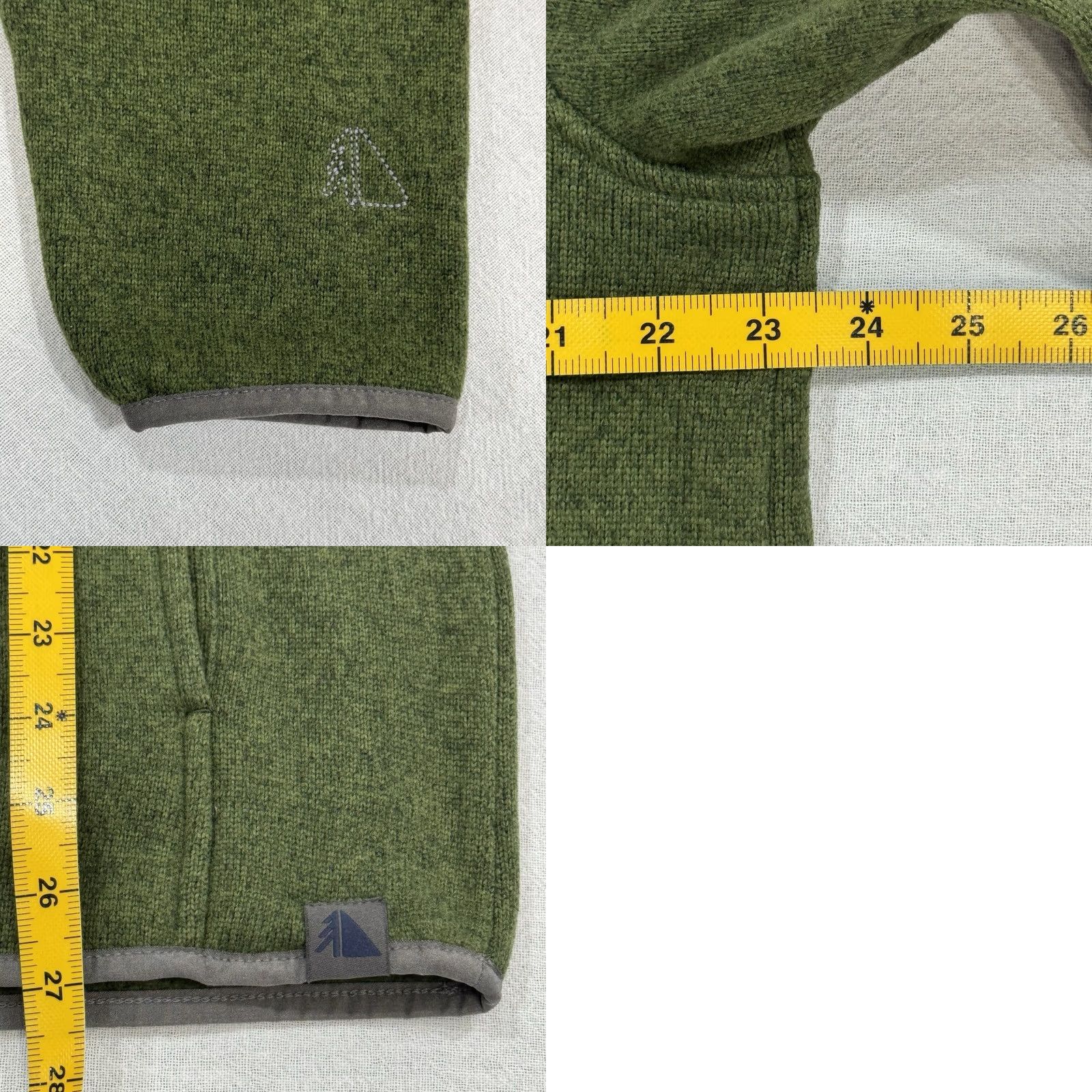 Vintage L.L. Bean Green 1/4 Snap Pullover Sweater Men’s Large Slim Fleece Casual Knit Long Sleeve Size US L / EU 52-54 / 3 - 8 Thumbnail