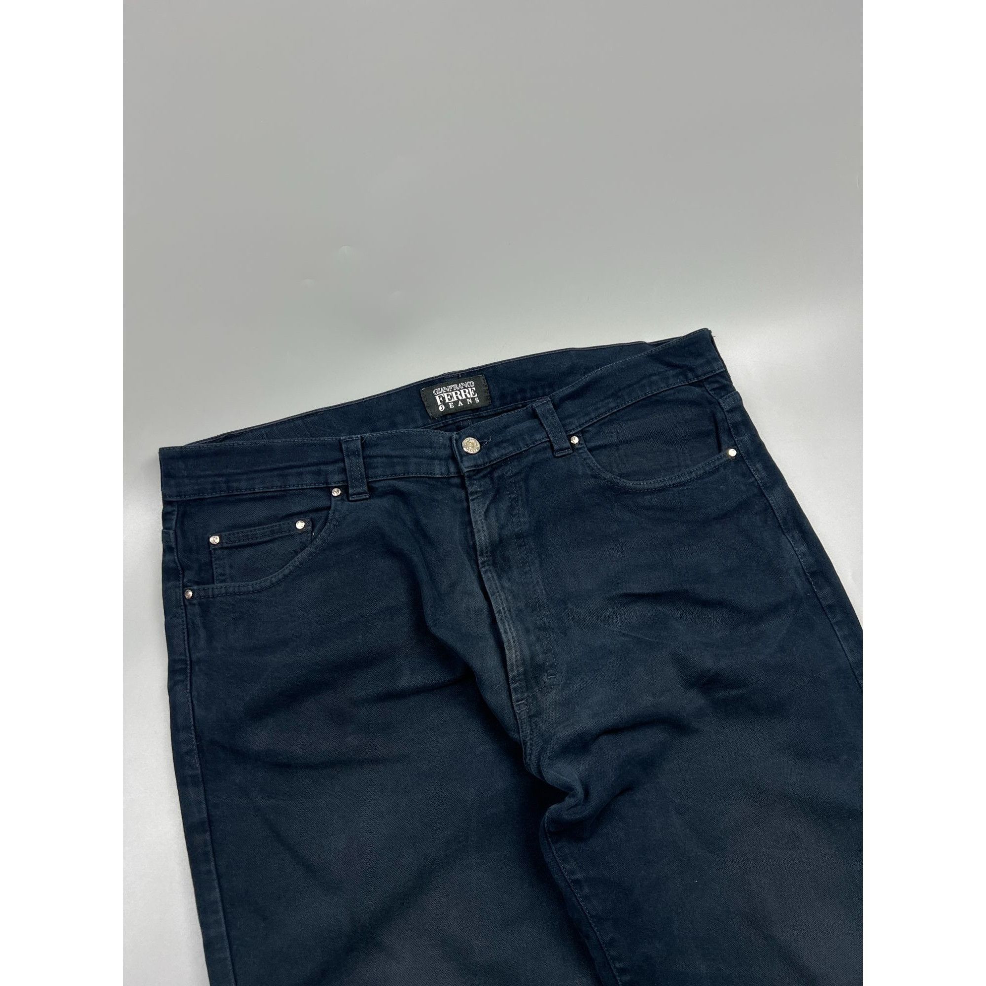 Gianfranco Ferre GianFranco Ferre Black Cotton Pants (Y0950) Size US 38 / EU 54 - 3 Thumbnail