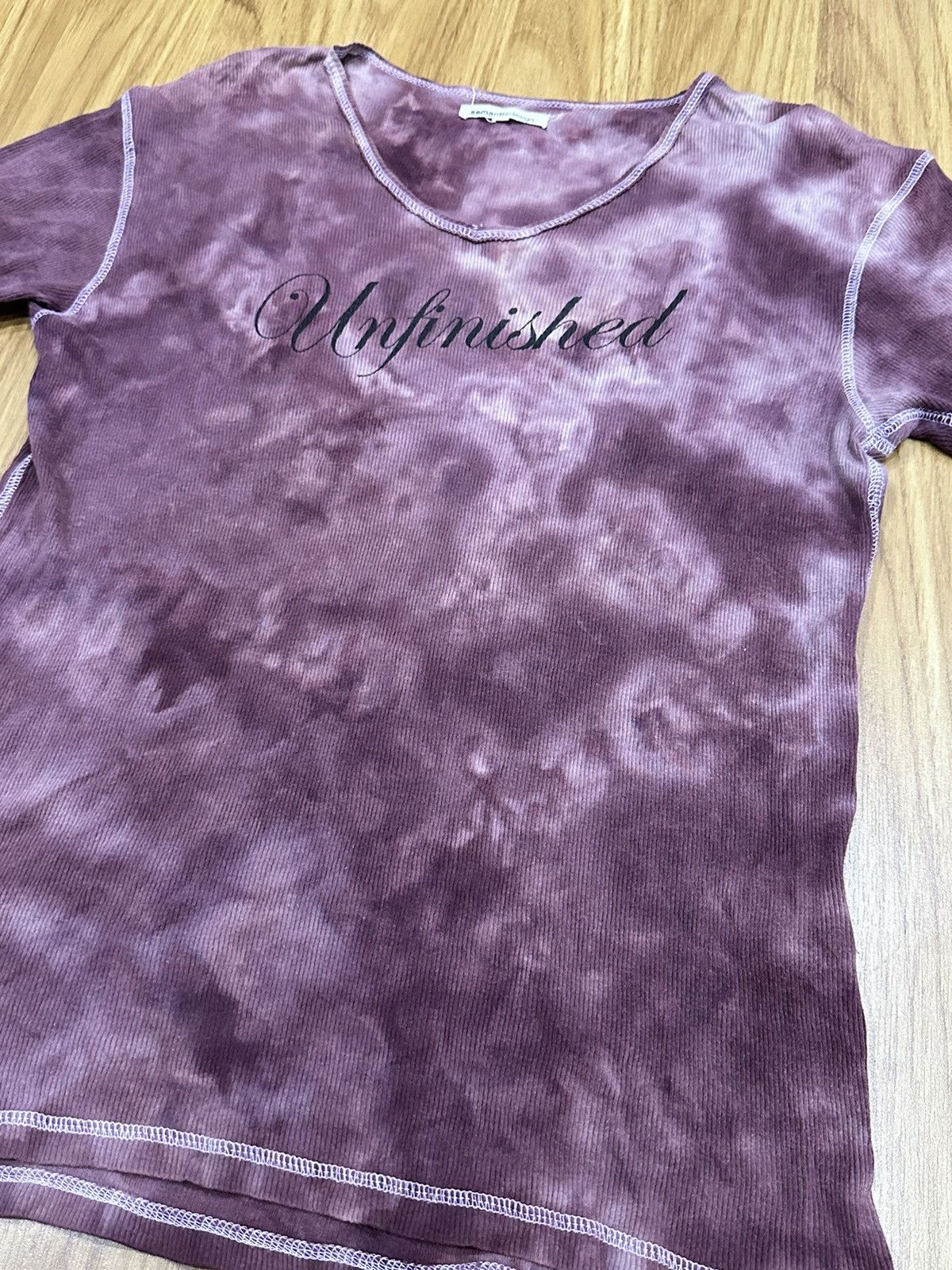 If Six Was Nine × semanticdesign Semantic Design Unfinished Blood Mary V Neck T-Shirt Size US M / EU 48-50 / 2 - 12 Thumbnail