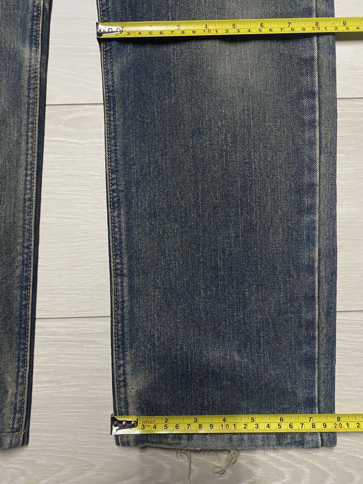 Japanese Brand Vintage Edwin 403 Revers Faded Loose Jeans Size US 32 / EU 48 - 14 Thumbnail
