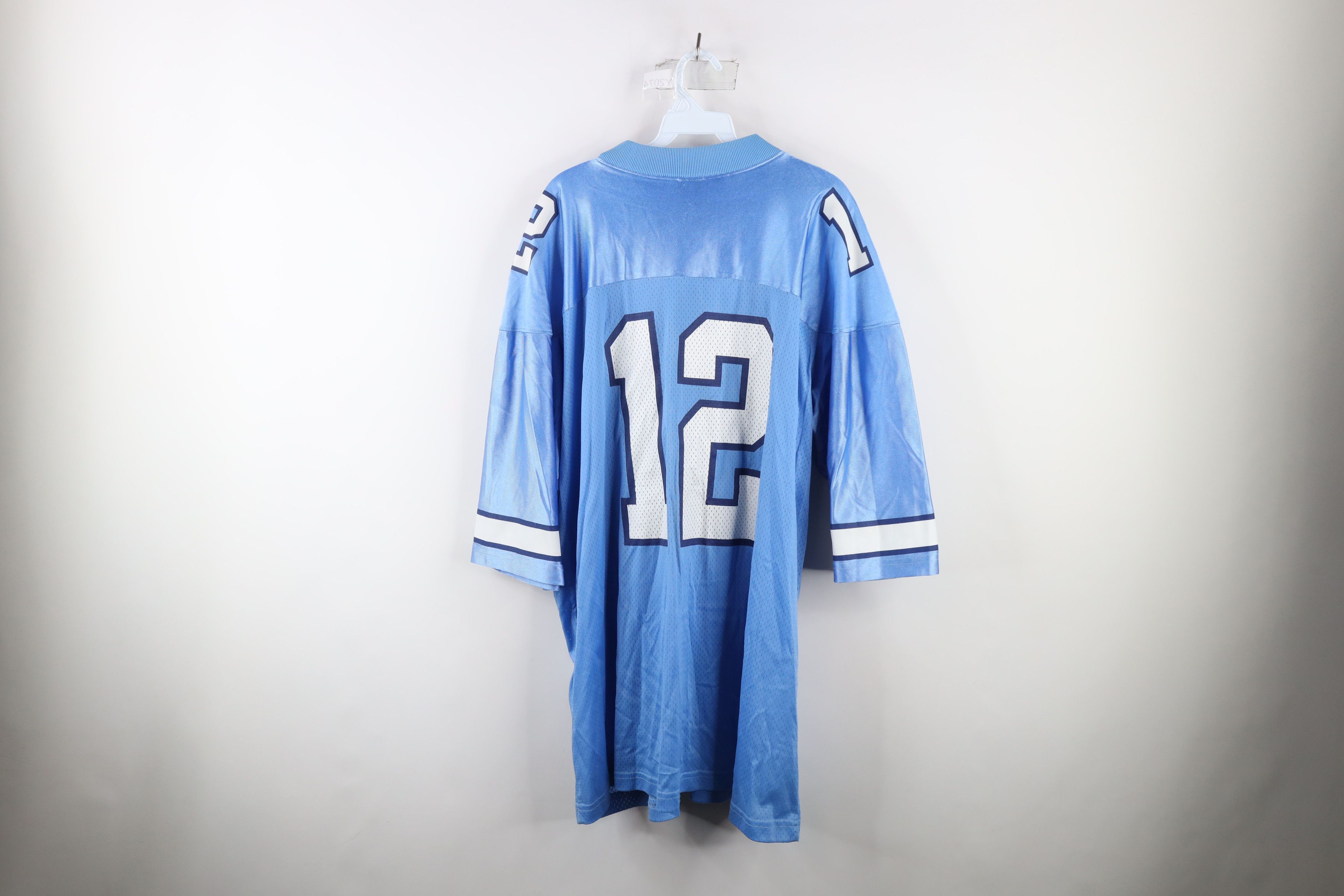 Nike × Vintage Vintage 90s Nike Distressed University of Football Jersey Size US L / EU 52-54 / 3 - 14 Thumbnail