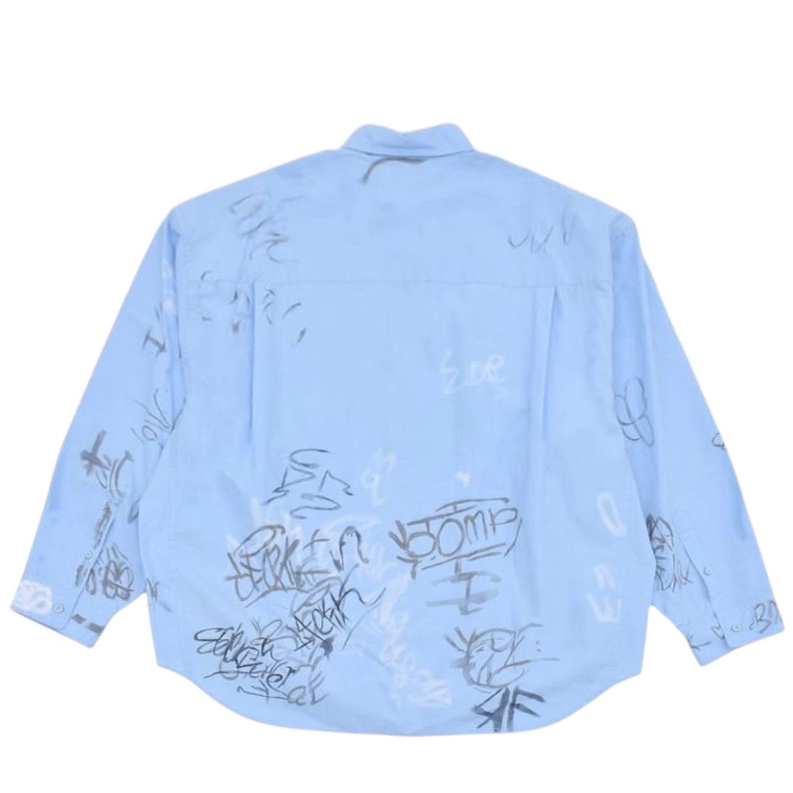 Balenciaga Balenciaga SS23 Mudshow Grafitti Dress Shirt Size US XL / EU 56 / 4 - 2 Thumbnail