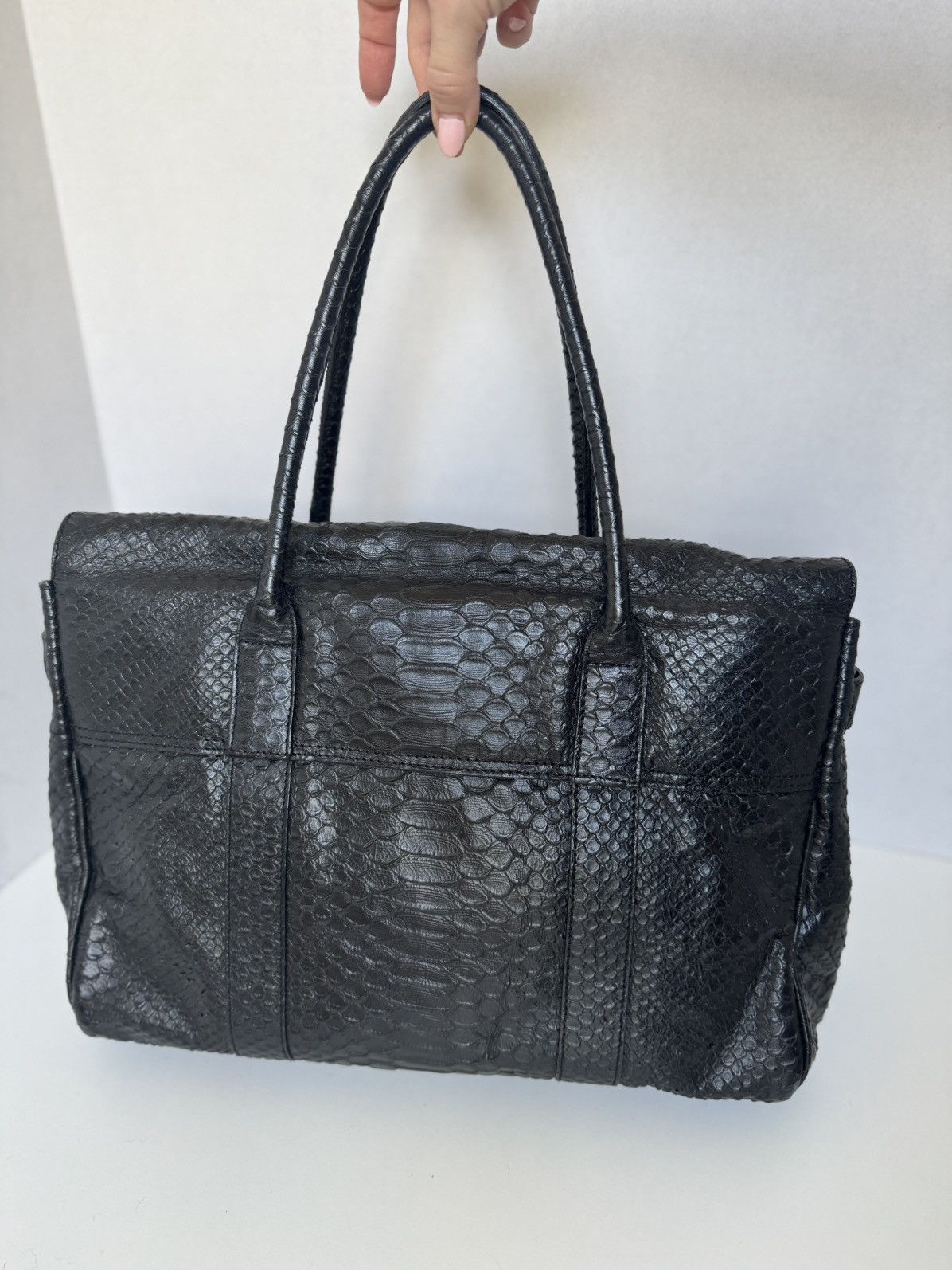 Mulberry Mulberry Silky Snake Shine Bayswater Ink Blue Size ONE SIZE - 3 Thumbnail