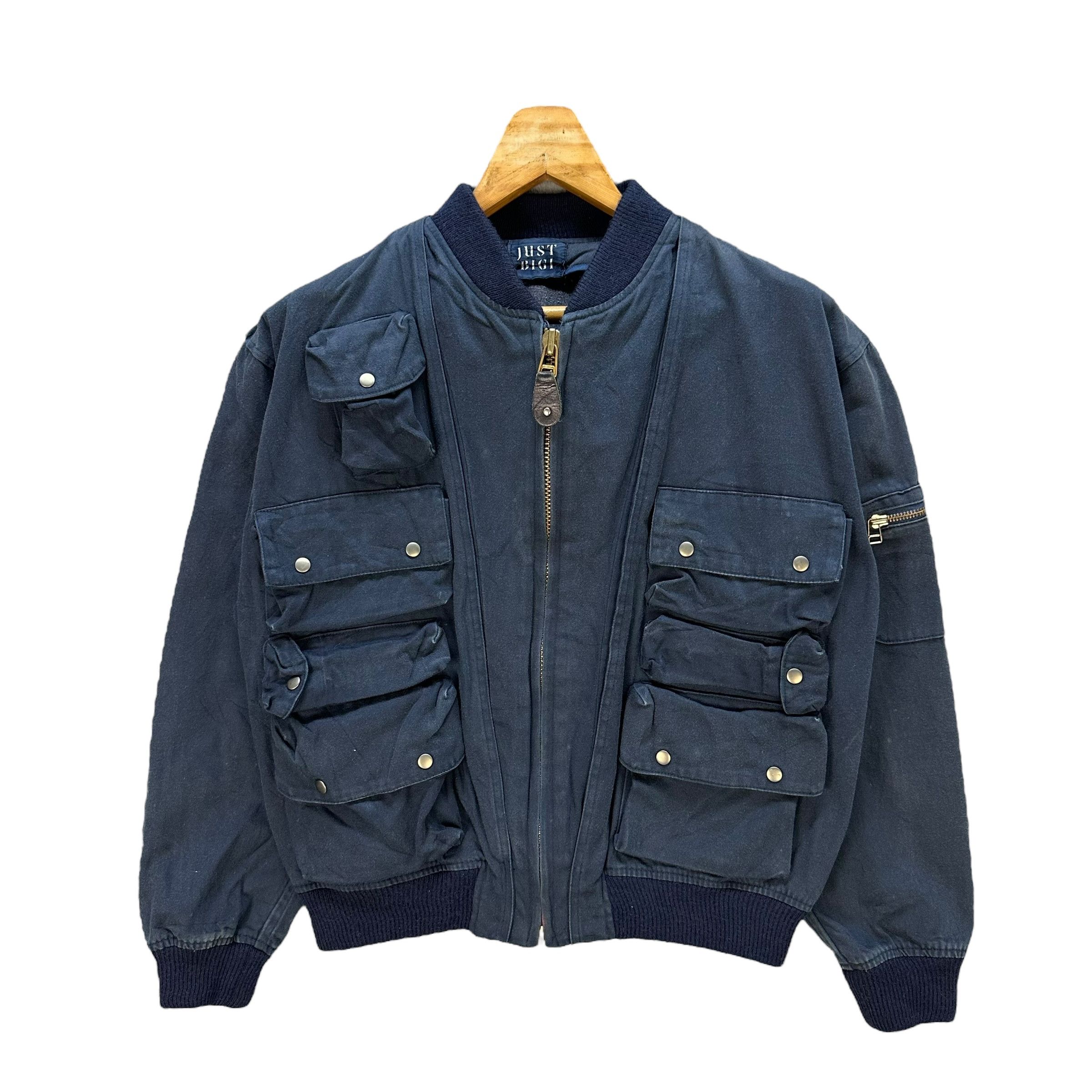 BIGI JUST BIGI Multipocket Rare Design Bomber Jacket #A51-1181 Size US S / EU 44-46 / 1 - 1 Thumbnail