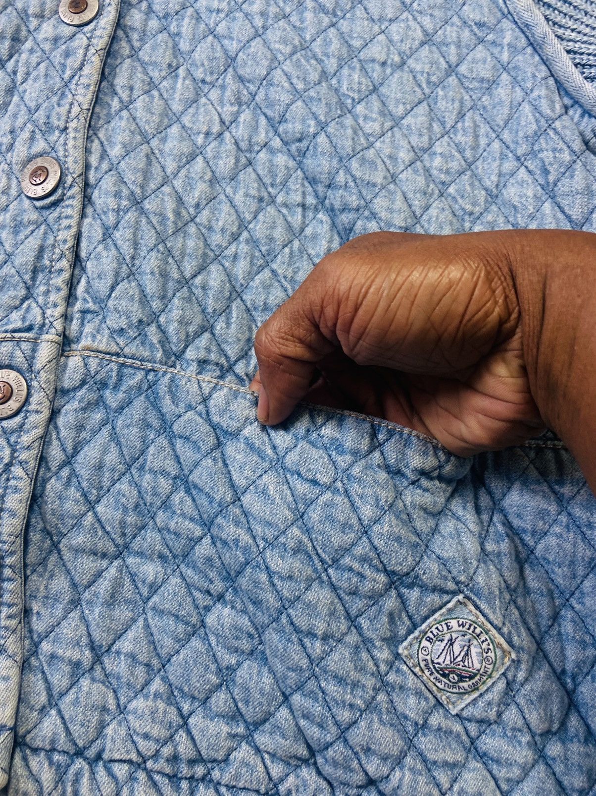 Coogi Coogi Style - Blue Willi’s Quited Knit Snap Button Size L / US 10 / IT 46 - 9 Thumbnail