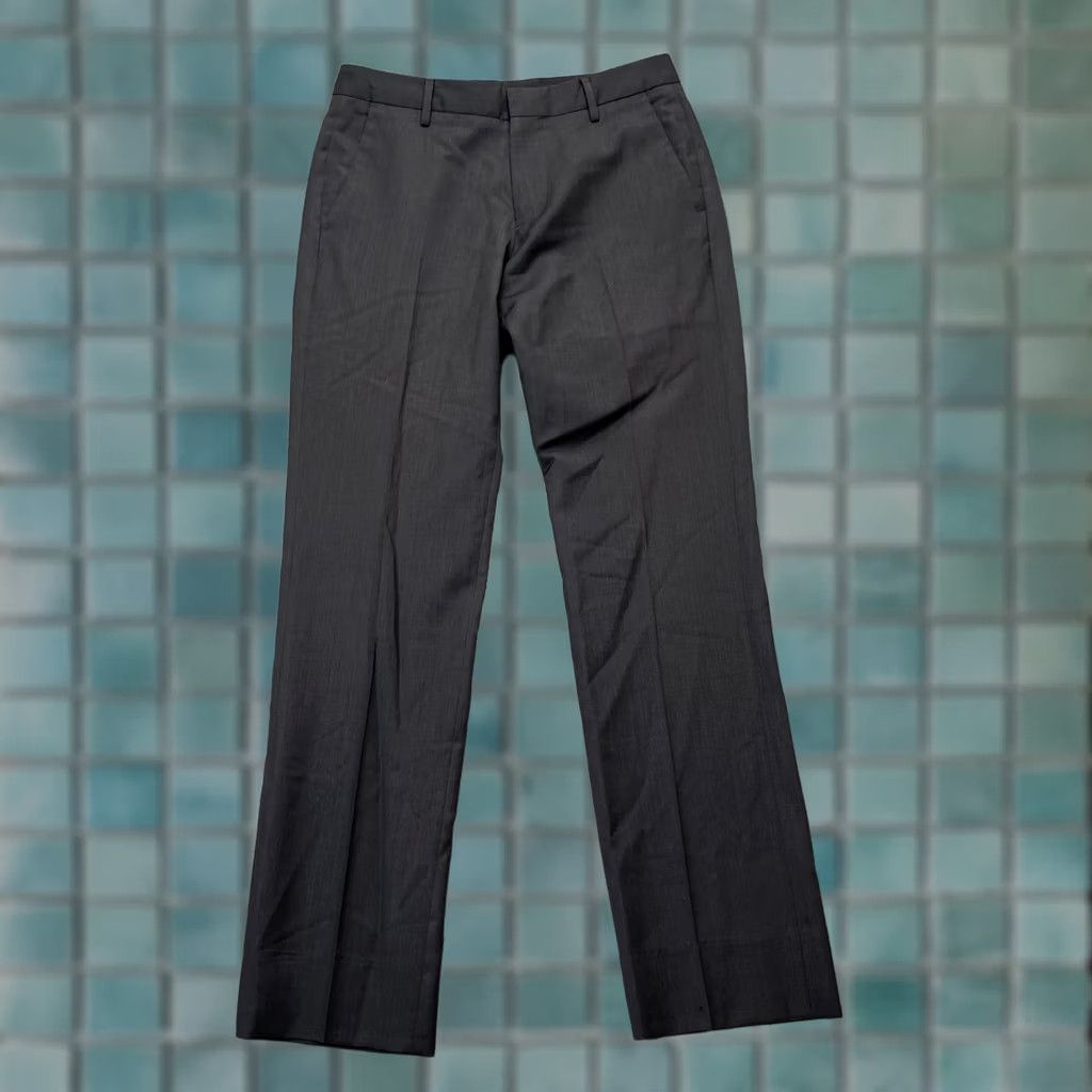 Bonobos Bonobos Mens Gray Wool Dress Pants Straight Fit 29 Business Formal Office Wear Size US 29 - 1 Thumbnail