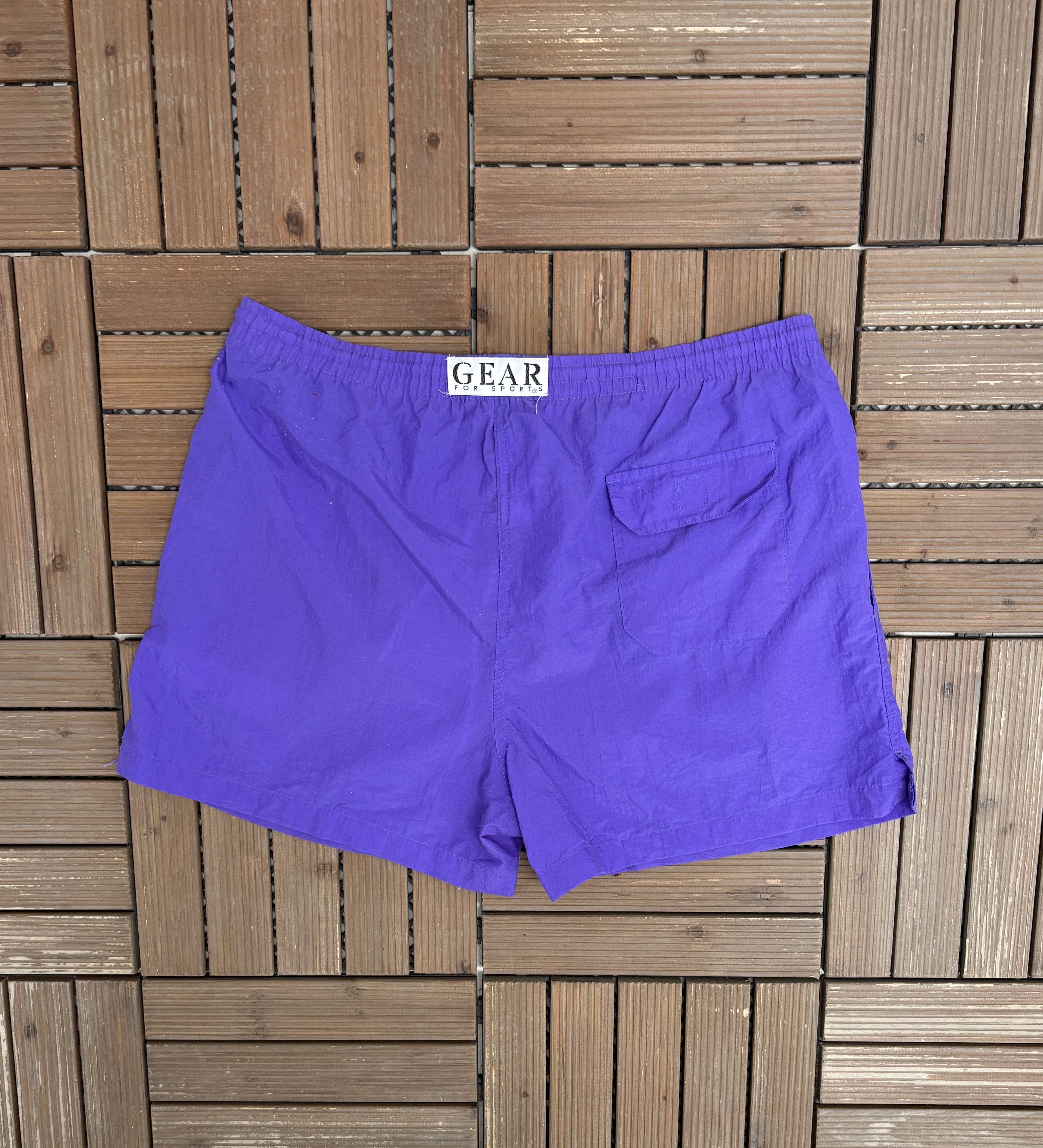 Vintage Gear For Sports Vintage Purple Sweat Shorts Size US 34 / EU 50 - 3 Thumbnail