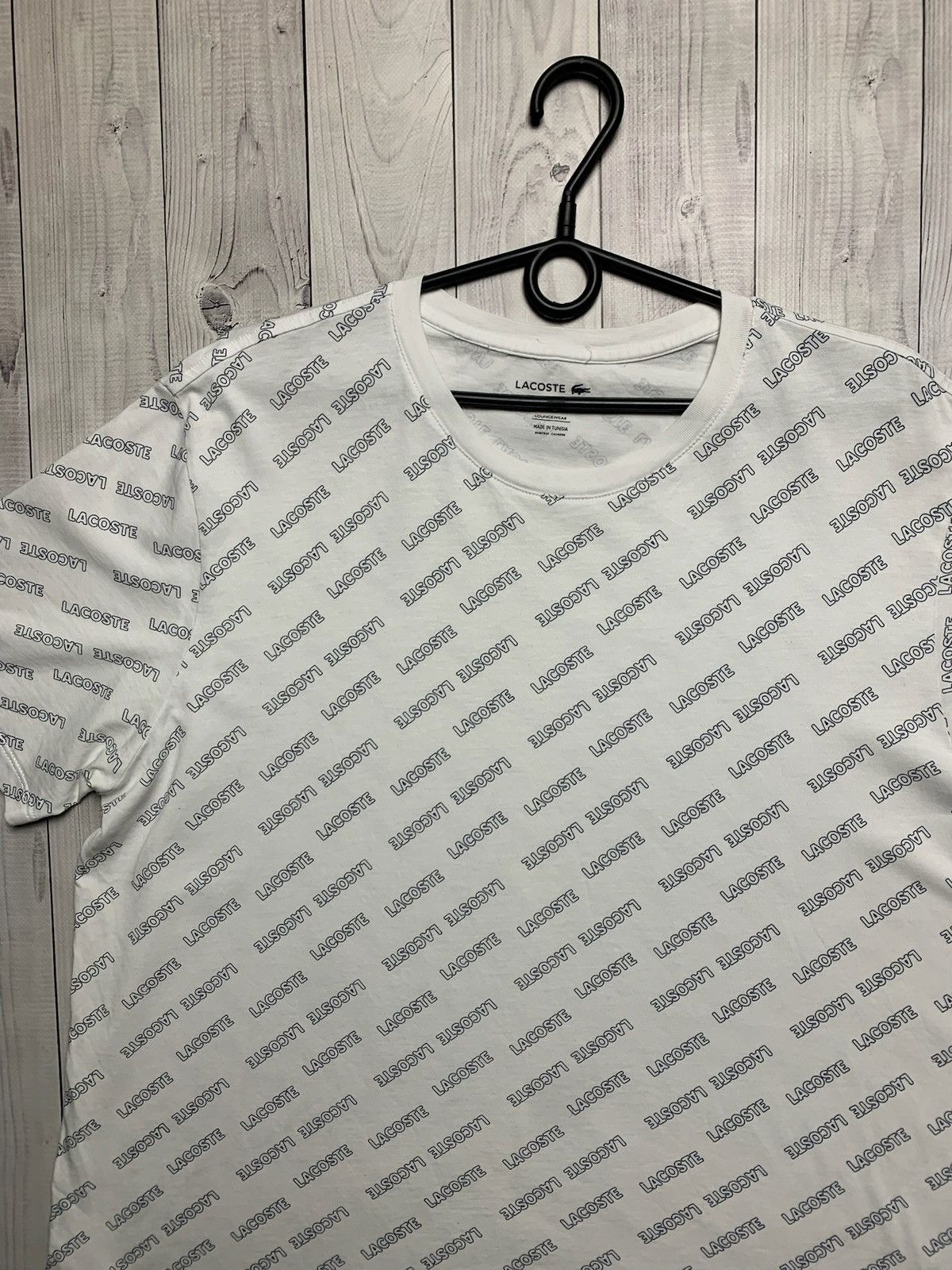 Lacoste × Vintage Lacoste monogram tee logo white rare size L Size US L / EU 52-54 / 3 - 2 Thumbnail