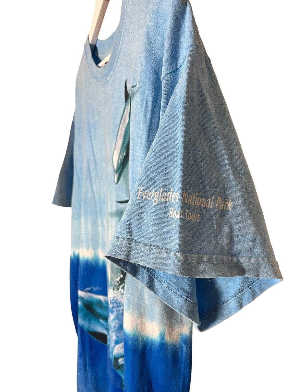 Vintage Vintage 90s Dolphin Tye Dye AOP T-shirt Large Wild Gear Size US L / EU 52-54 / 3 - 3 Thumbnail