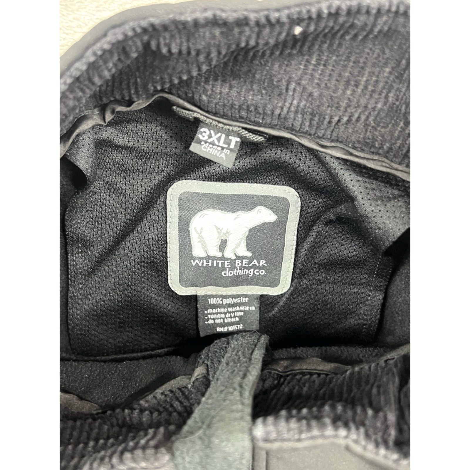 Vintage White Bear Clothing Co. Mens Black Jacket Fleece Lining Outerwear Size 3XL Tall Size US XXL / EU 58 / 5 - 3 Thumbnail