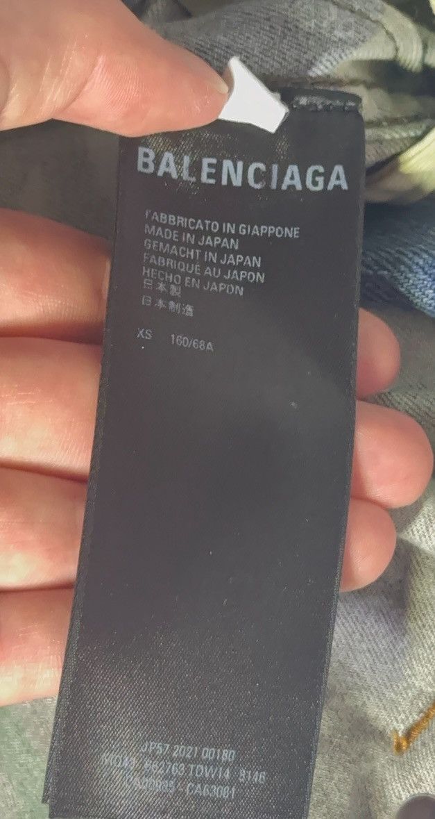 Balenciaga ✅Balenciaga Slashed Layer double distressed jeans blue/camo Size US 30 / EU 46 - 11 Thumbnail