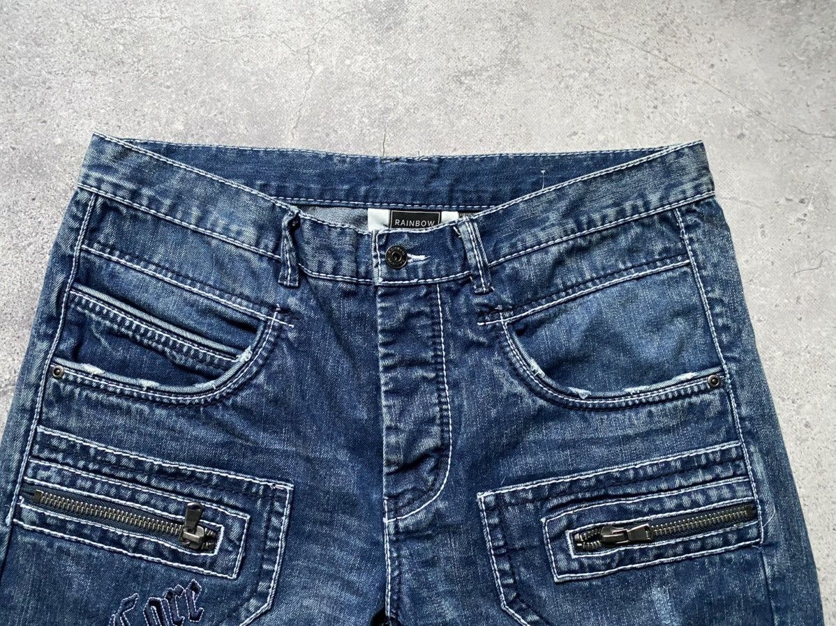 Japanese Brand Vintage Rainbow Denim Jeans Pants True Religion Style Y2K Size US 38 / EU 54 - 2 Thumbnail