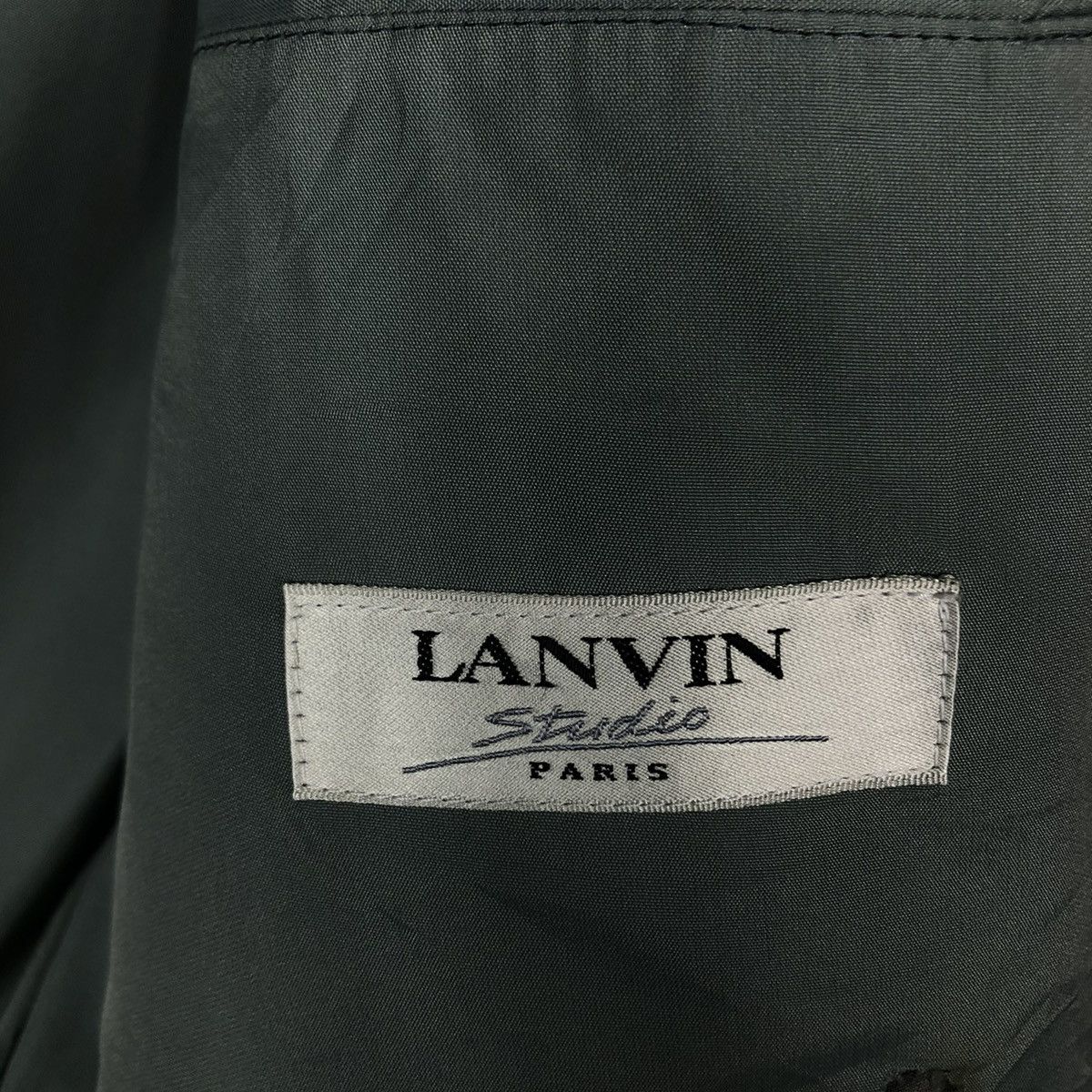 Japanese Brand 🔥VINTAGE LANVIN STUDIO PARIS WOOL DOUBLE COLLAR Size US M / EU 48-50 / 2 - 17 Thumbnail