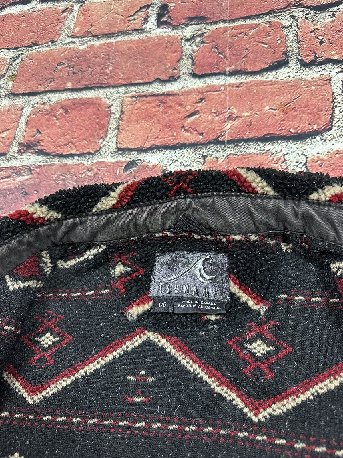 Vintage Tsunami Aztec Fleece Button Up Shirt Shacket Winter Ski Size US L / EU 52-54 / 3 - 9 Thumbnail