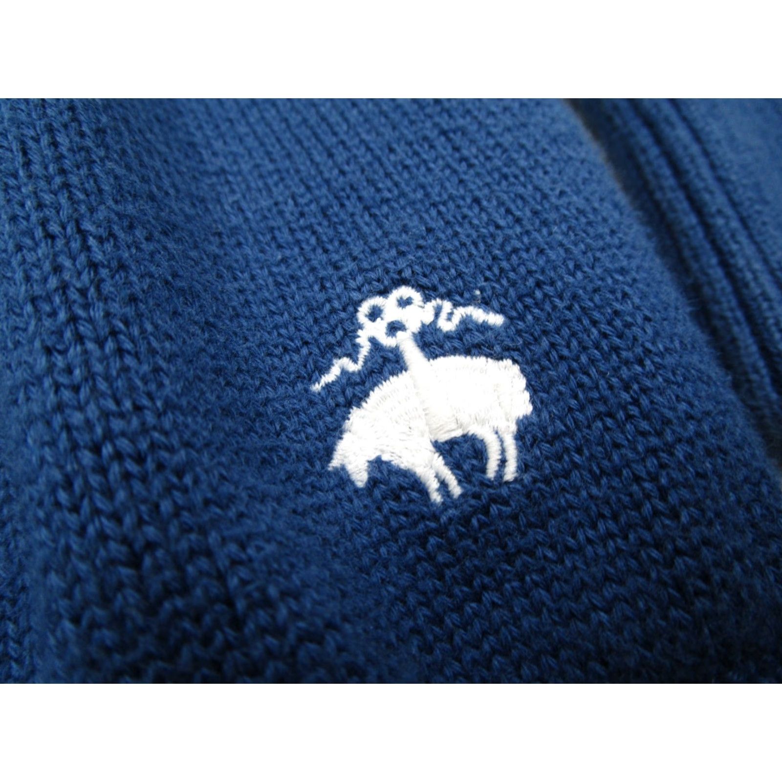 Brooks Brothers BROOKS BROTHERS Sweater Men Larg e Blue Supima 1/4 Zip Argyle Pullover Golf Knit Pullover All Seasons Casual Workwear sweater Size US L / EU 52-54 / 3 - 3 Thumbnail