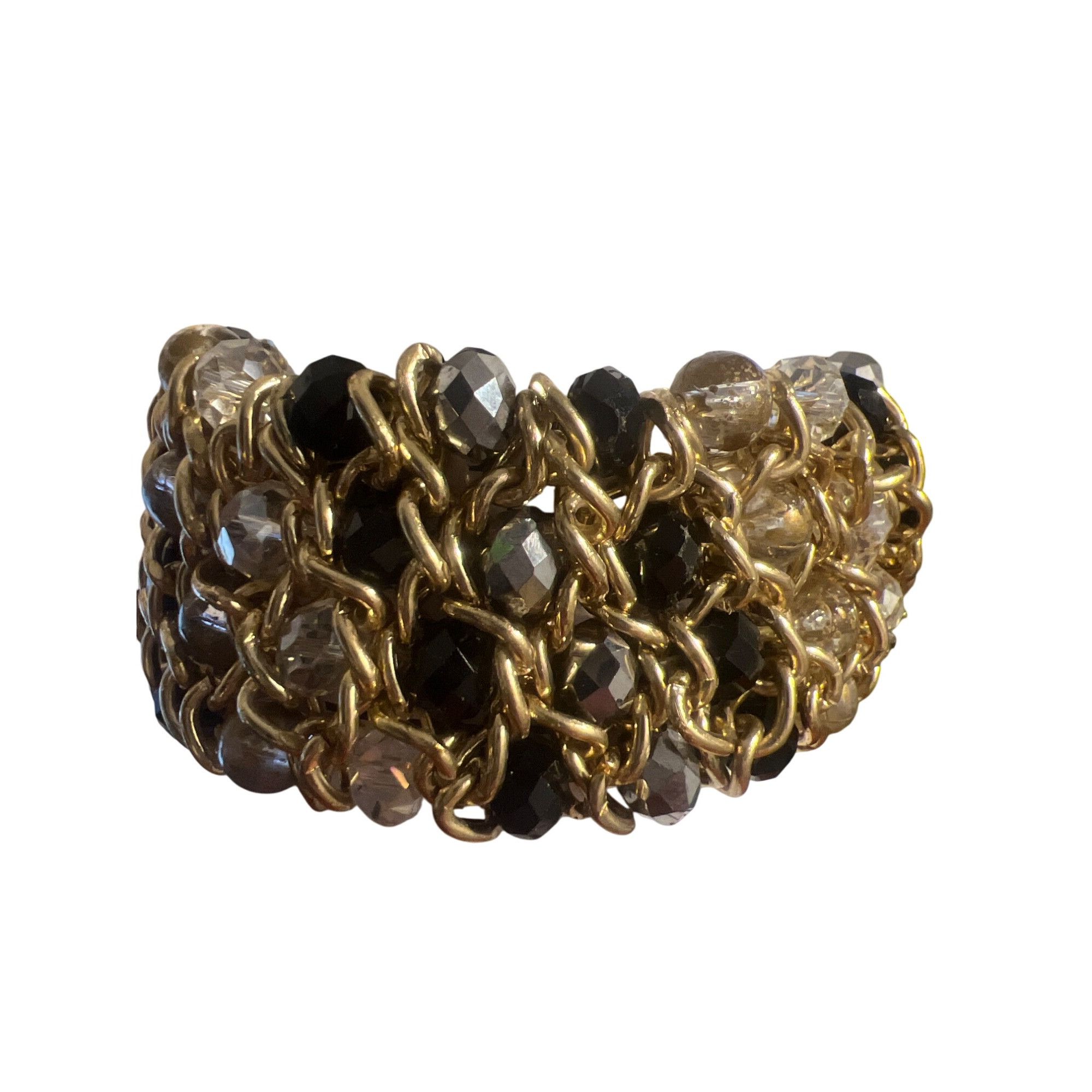 Other Vintage Necklace Bracelet Set Gold Tone Glass Acrylic Bead S Size ONE SIZE - 7 Thumbnail