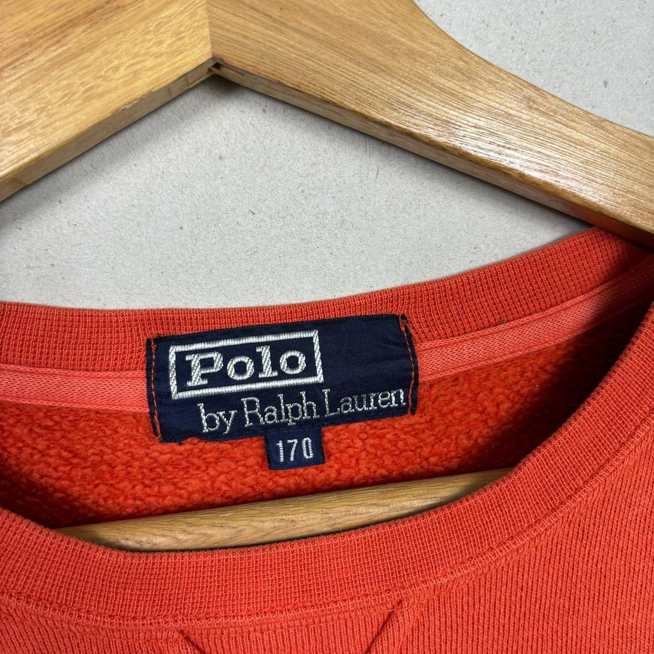 Polo Ralph Lauren VTG Polo Ralph Lauren Orange Spellout Sweatshirt Size US M / EU 48-50 / 2 - 4 Thumbnail