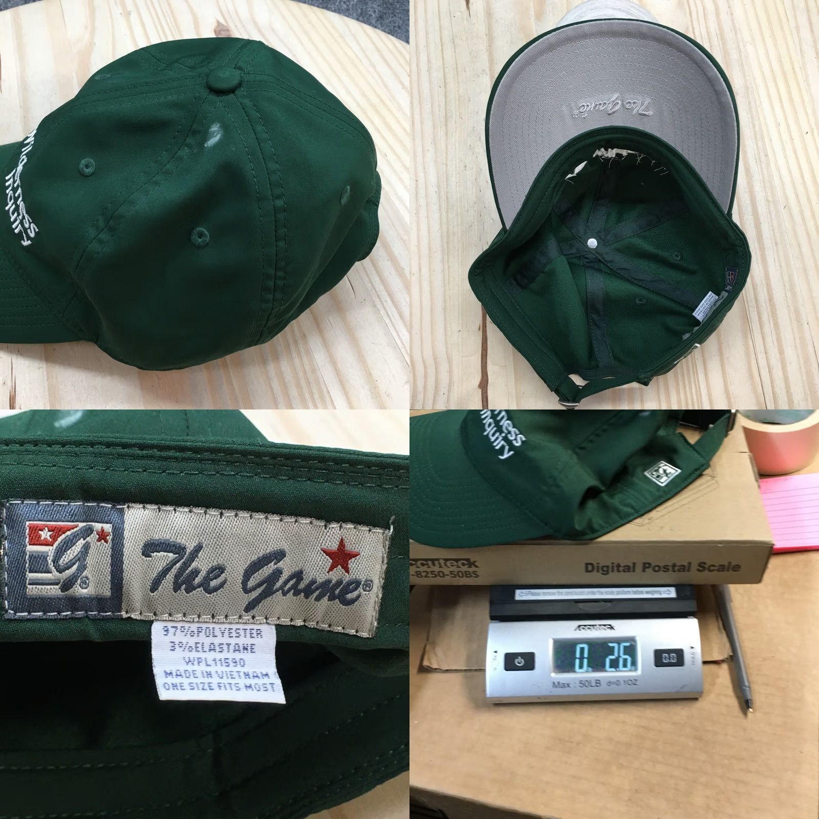 Vintage Wilderness inquiry The Game Baseball Cap Hat Mens One Size Green Adjustable Embroidered Size ONE SIZE - 8 Thumbnail