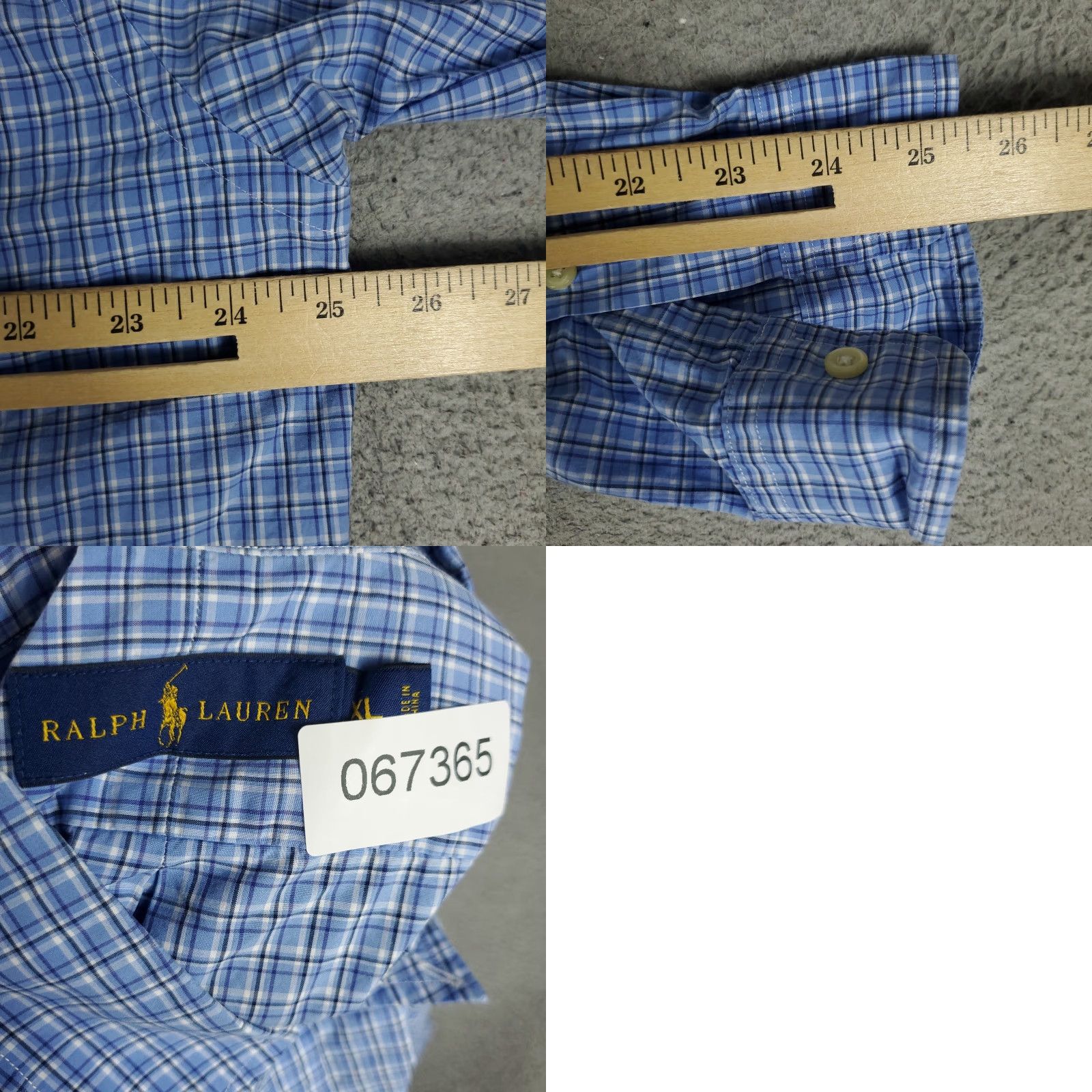 Ralph Lauren Ralph Lauren Shirt Mens XL Blue Plaid Button Up Long Sleeve Cotton Classic Preppy Logo Button-Down Size US XL / EU 56 / 4 - 8 Thumbnail