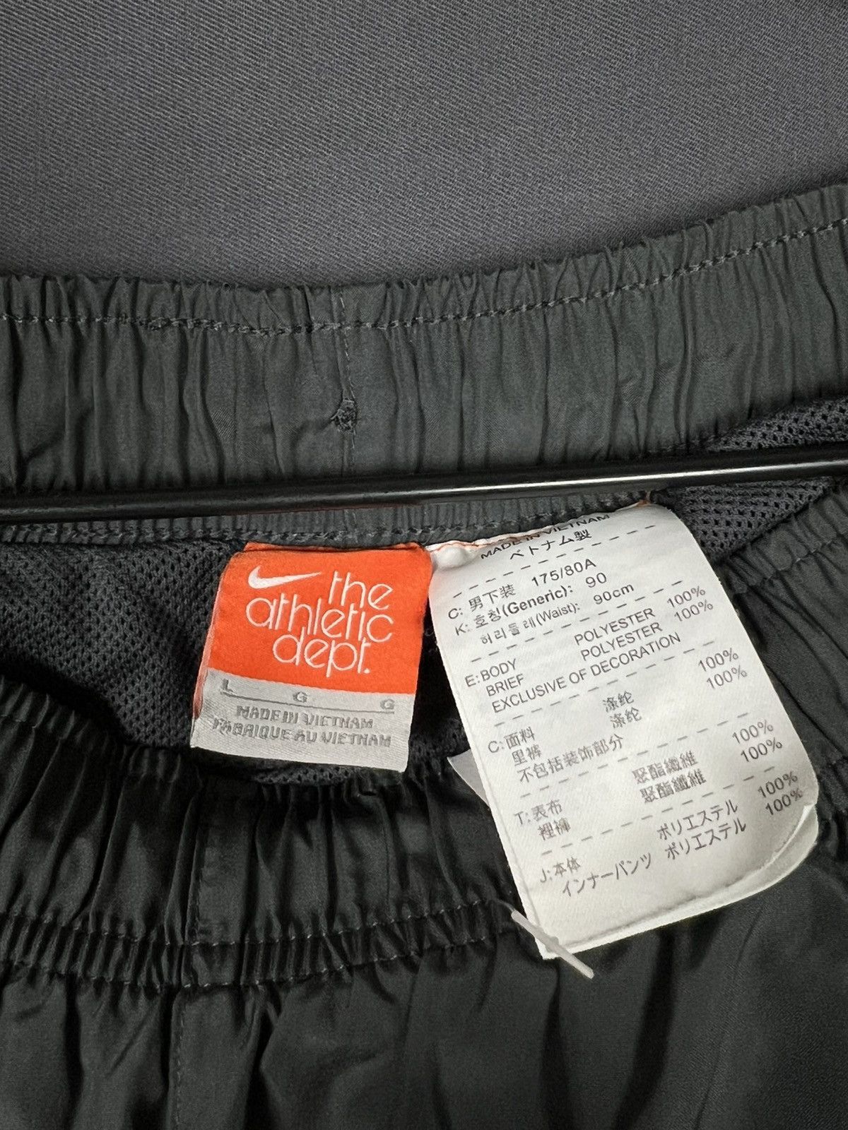 Nike × Vintage Nike grey vintage men’s size L shorts Size US 34 / EU 50 - 2 Thumbnail