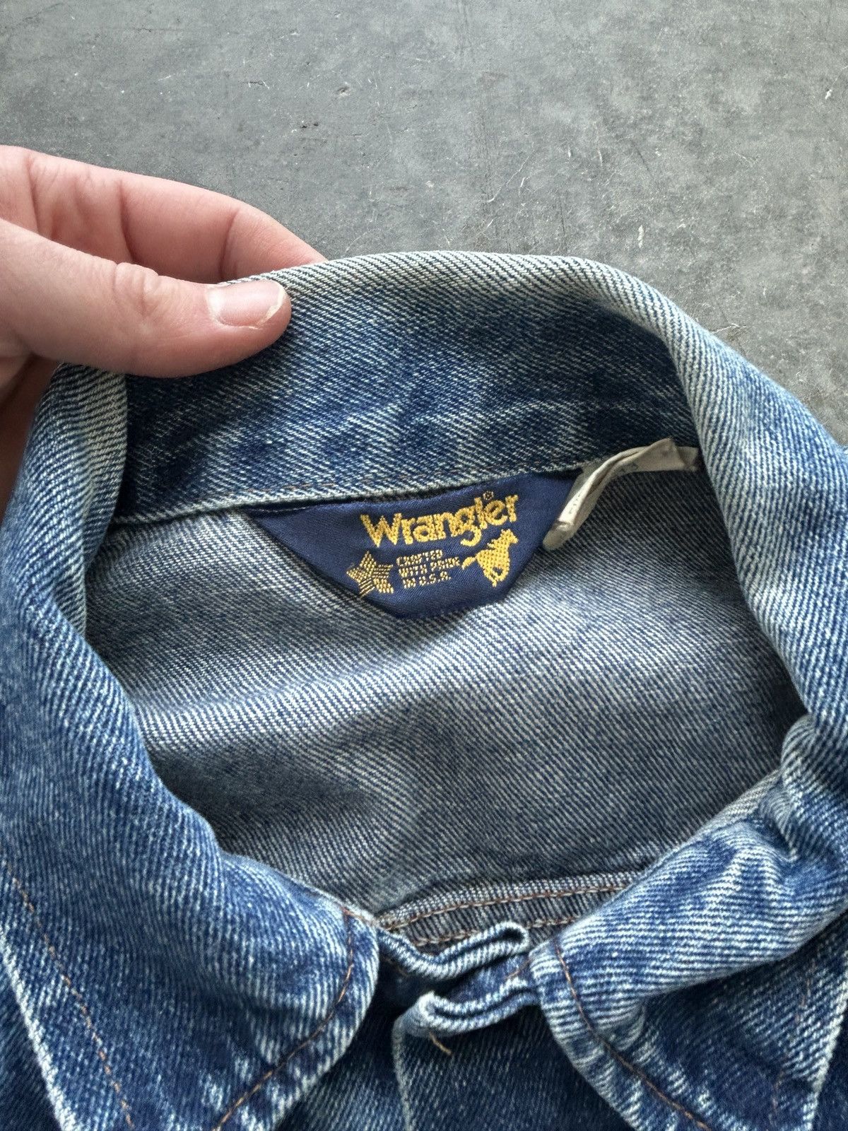 Wrangler Vintage 90s Wrangler 13oz Denim Jacket Size US L / EU 52-54 / 3 - 4 Thumbnail
