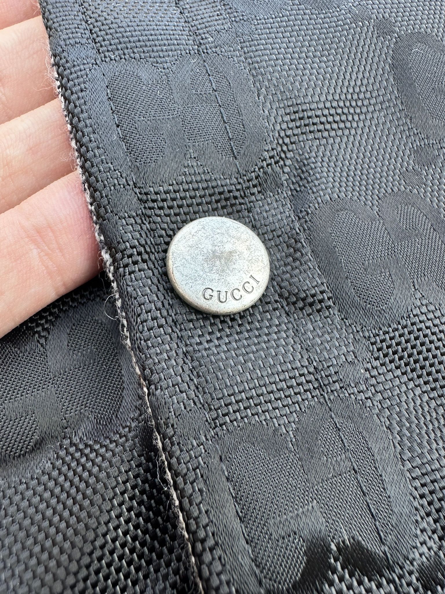Gucci Gucci Vest Off The Grid Black GG Monogram Jacket Size US L / EU 52-54 / 3 - 4 Thumbnail