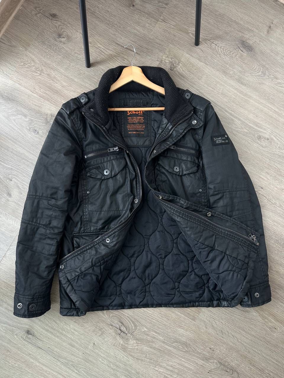Japanese Brand × Schott × Vintage Vintage Japanese Schott Black Faded Pocket Jacket Size US M / EU 48-50 / 2 - 11 Thumbnail