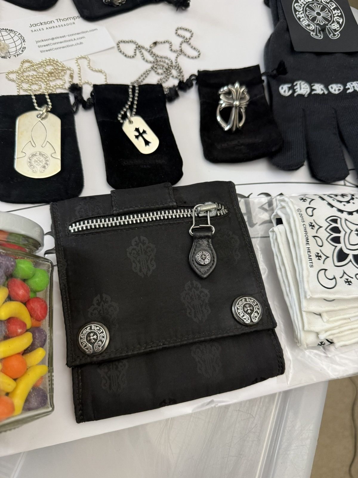 Chrome Hearts CHROME HEARTS NYLON TRI FOLD WALLET GENTLY USED VINTAGE Size ONE SIZE - 1 Thumbnail