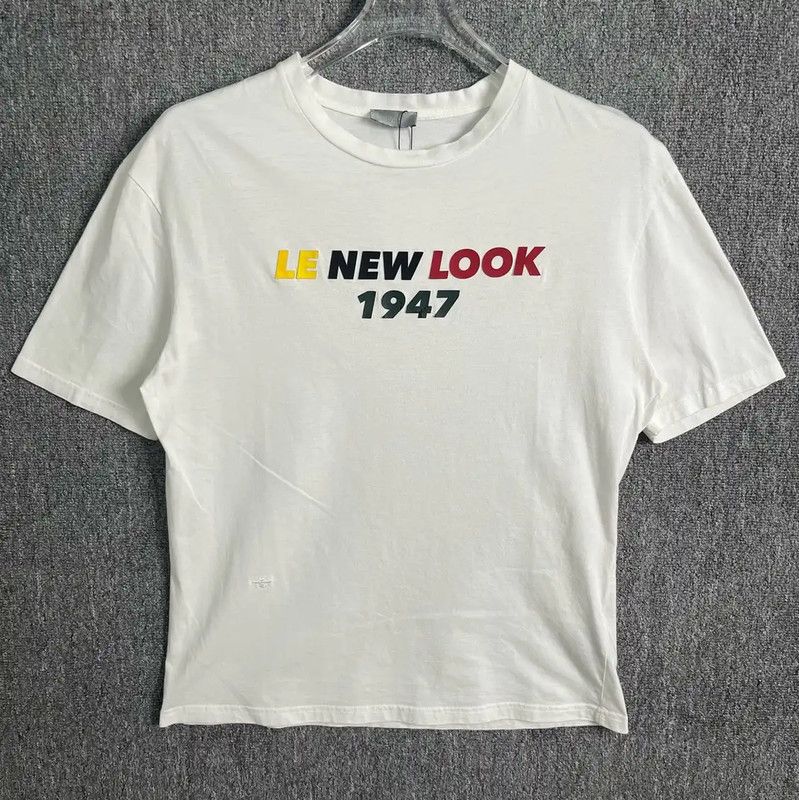 Dior Dior White Cotton Graphic Men's T-Shirt 0089 Size US S / EU 44-46 / 1 - 1 Thumbnail