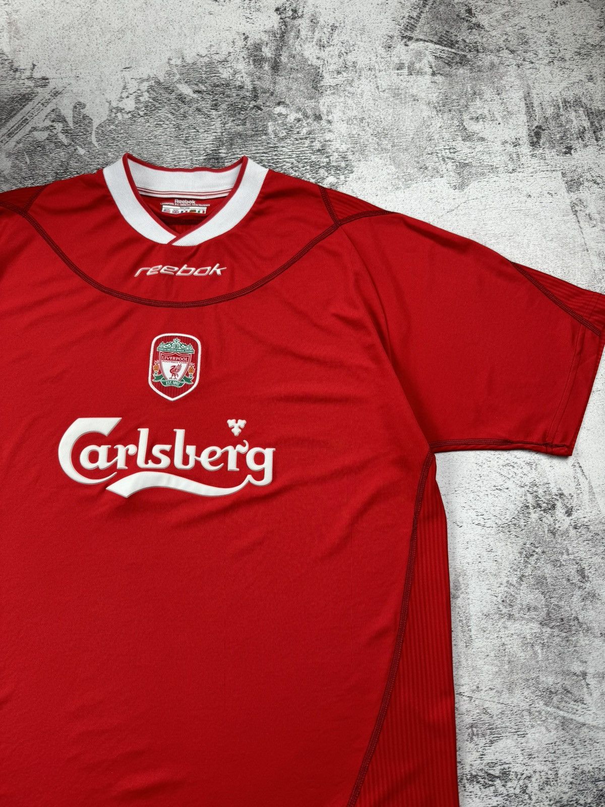 Reebok Liverpool 2002/2003 Garlsberg Reebok Blockcore Jersey Tshirt Size US XL / EU 56 / 4 - 7 Thumbnail