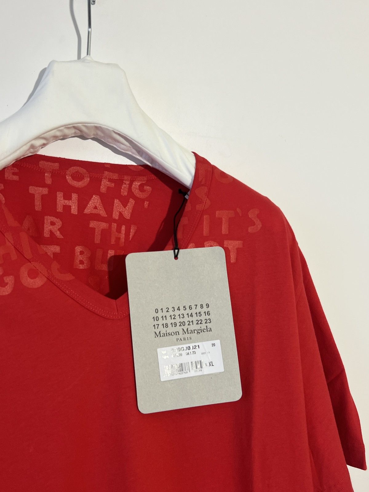 Maison Margiela Red Martin Maison Margiela t-shirt (new with tags) Size US XL / EU 56 / 4 - 2 Thumbnail