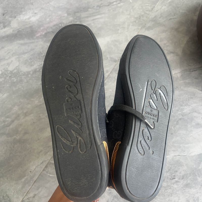 Gucci Gucci High-Top Fashion Sneakers in Black -2508 Size US 5.5 / EU 38 - 4 Thumbnail