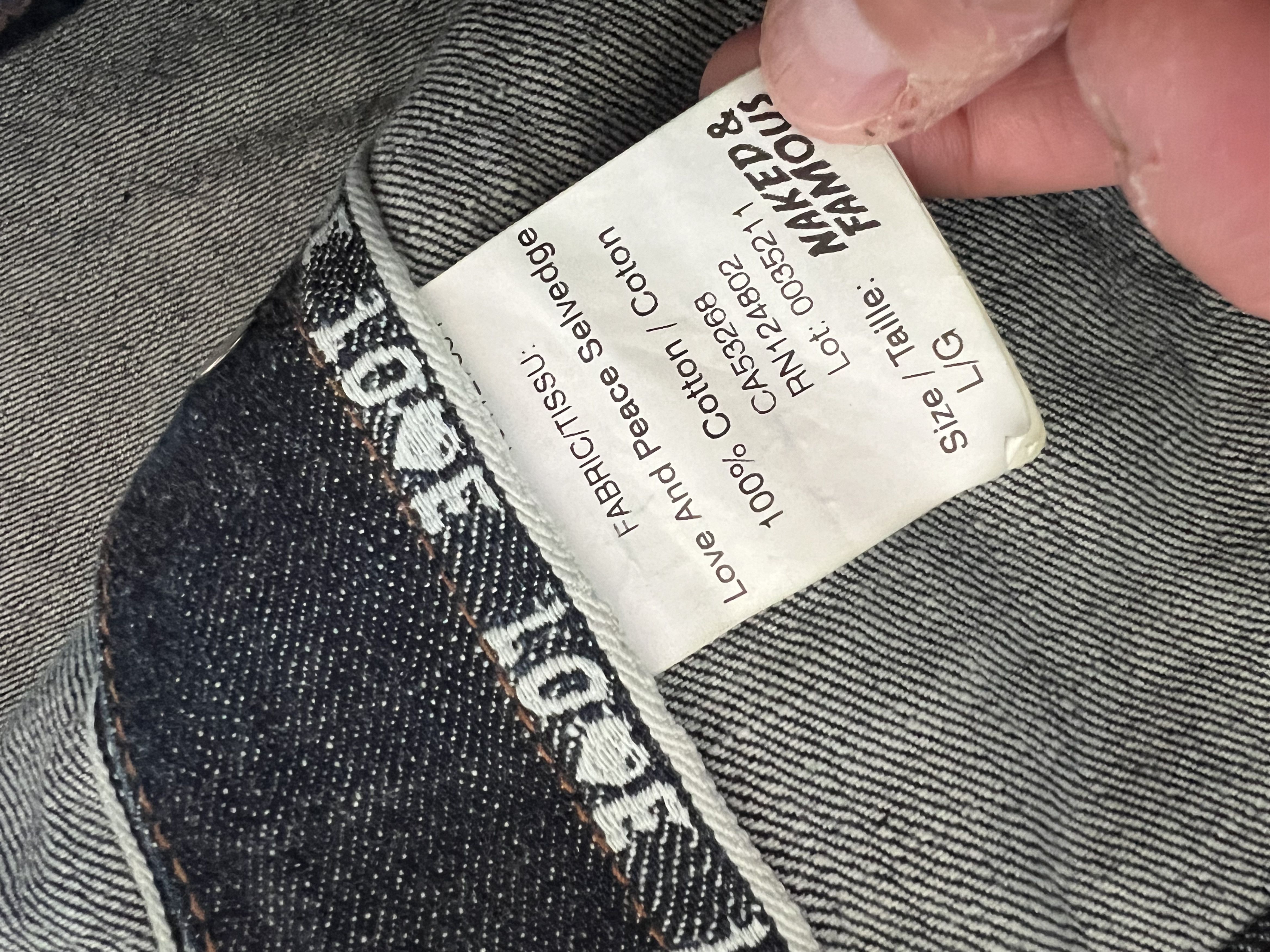 Naked & Famous Naked & Famous Love & Peace Selvedge Denim Jacket Size US L / EU 52-54 / 3 - 7 Thumbnail