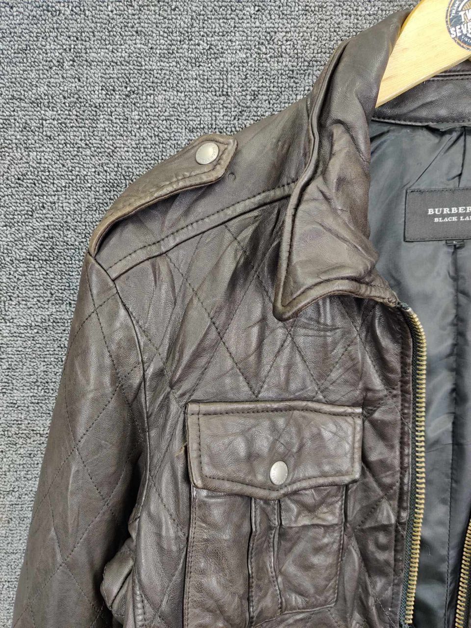 Burberry Burberry Black Label Quilted Leather Brown Jacket Size US L / EU 52-54 / 3 - 6 Thumbnail