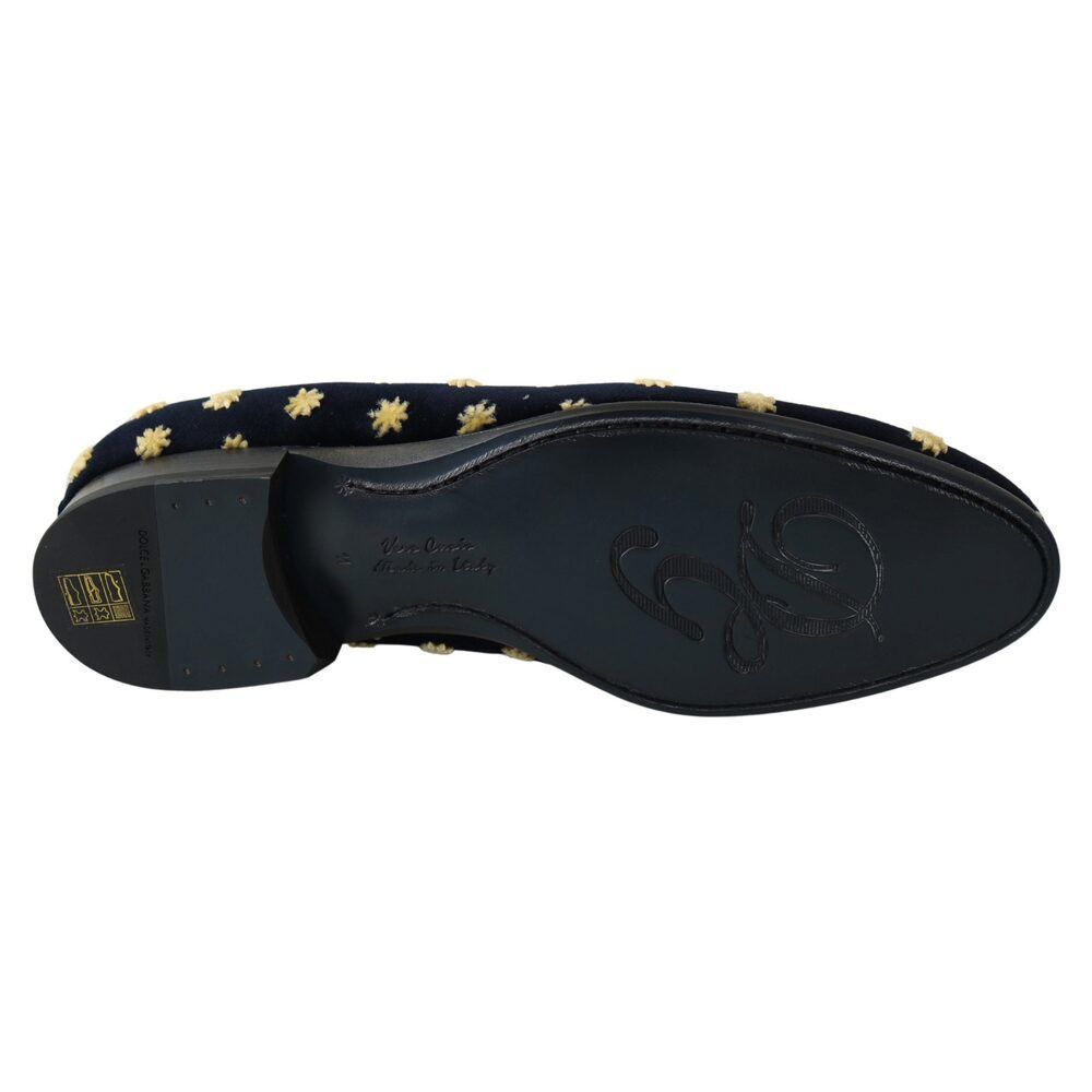 Dolce & Gabbana Dolce & Gabbana Elegant Velvet Crown Embroidery Loafers Size US 6 / EU 39 - 4 Thumbnail