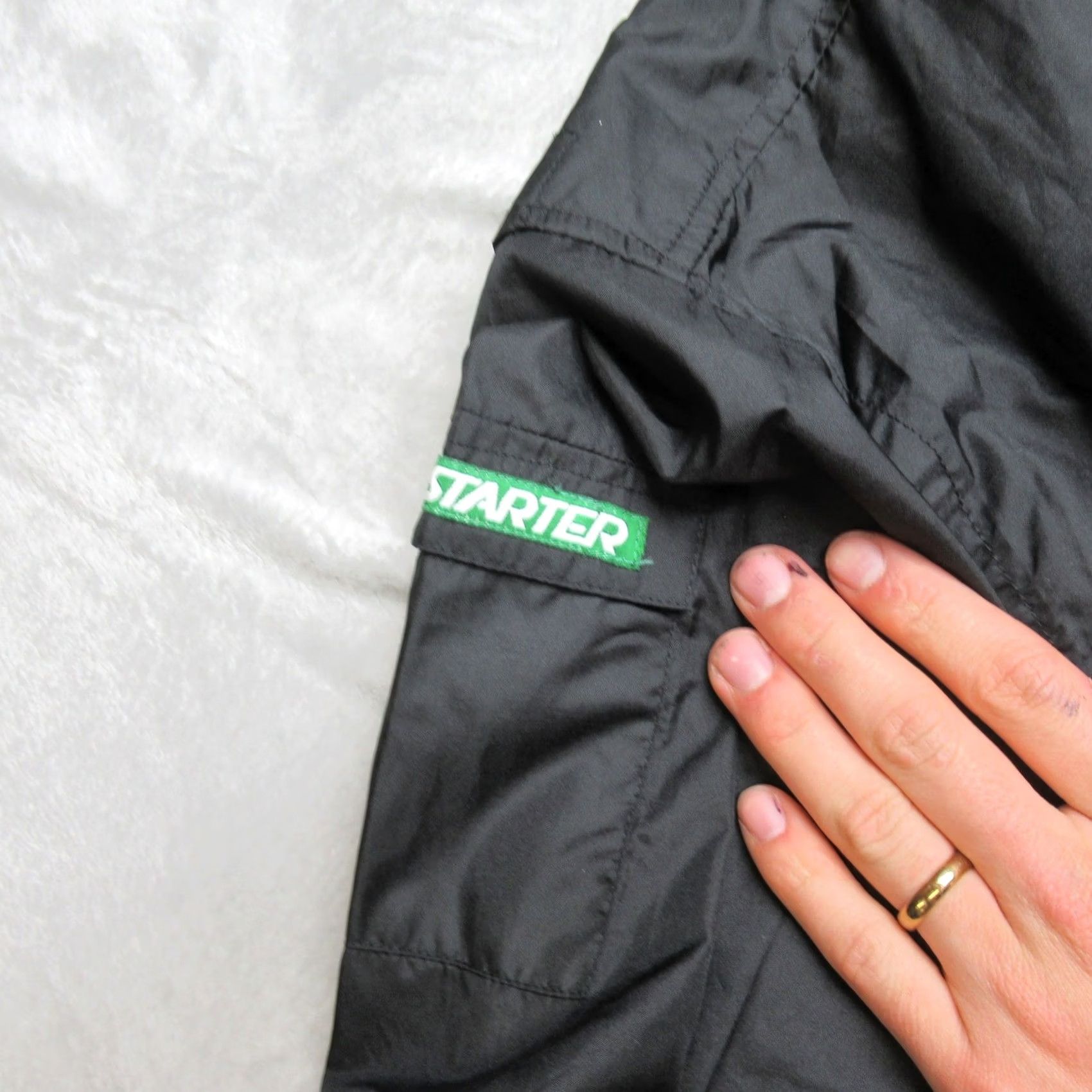 Starter Joe Gibbs Nascar Jacket Mens XL Black Starter Windbreaker Zip Racing 18 VTG 90s Size US XL / EU 56 / 4 - 7 Thumbnail