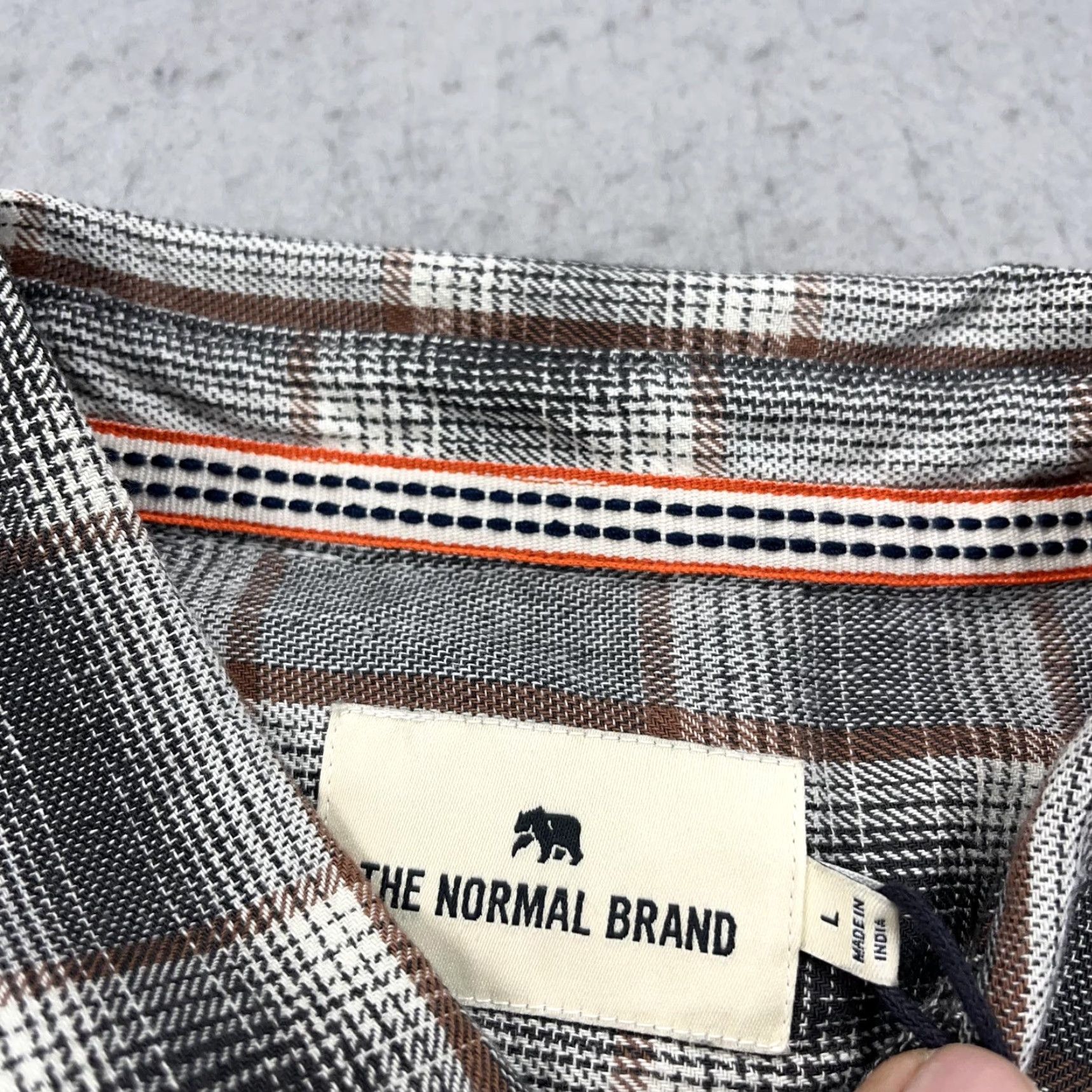 J Brand The Normal Brand Shirt Mens Large Gray Plaid Jackson Button Up Flannel NWT Size US L / EU 52-54 / 3 - 3 Thumbnail
