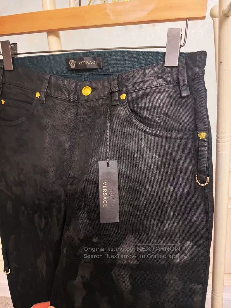 Versace Versace Black dull jeans Size US 32 / EU 48 - 3 Thumbnail