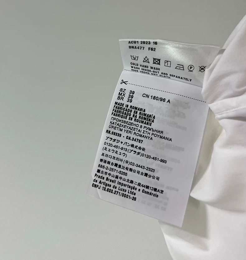 Prada Prada Size 39 Long-sleeved shirt 2501-Nextarrow Size US XXS / EU 40 - 6 Thumbnail