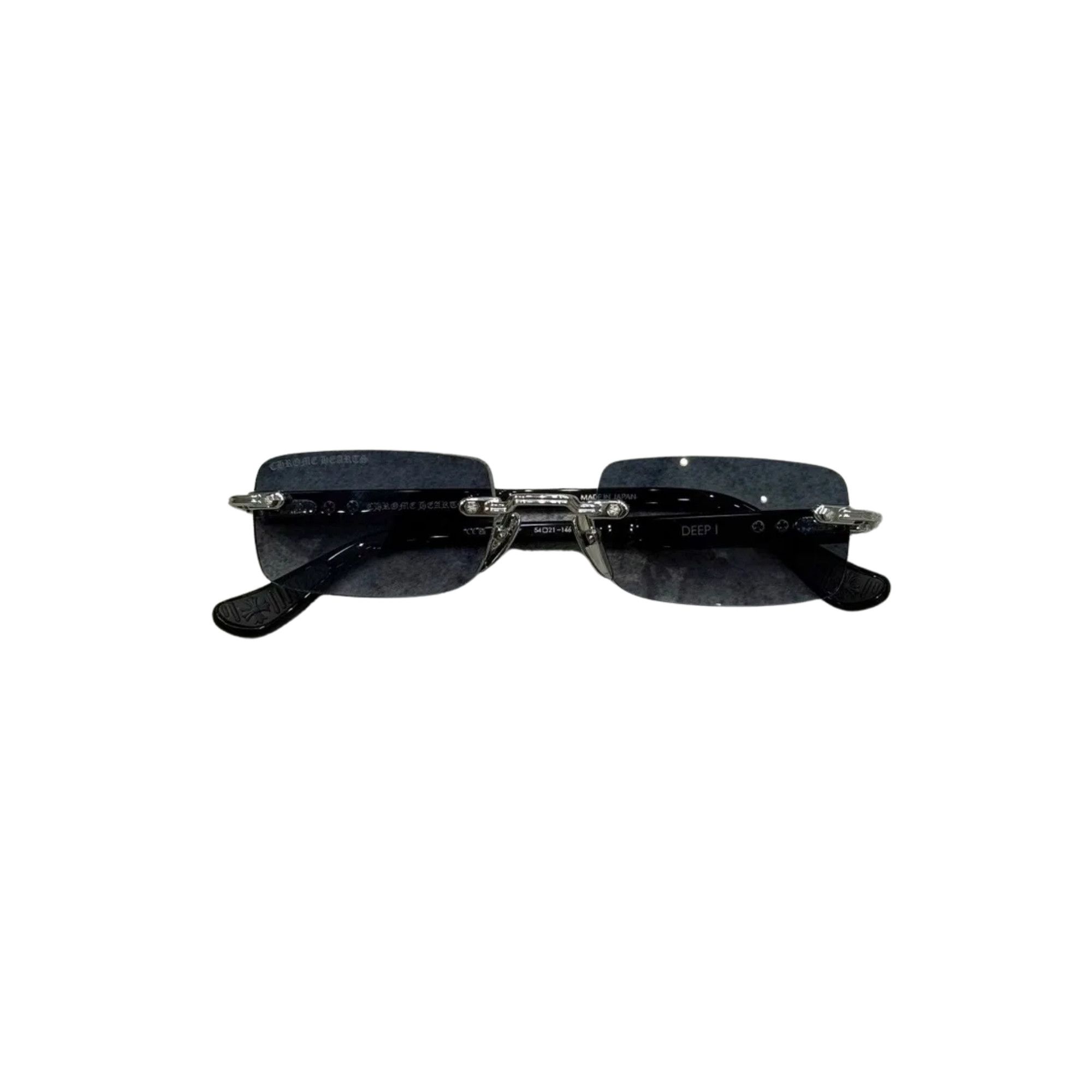 Chrome Hearts CHROME HEARTS DEEP I SHINY SILVER BLACK PLASTIC - SUN Size ONE SIZE - 6 Thumbnail