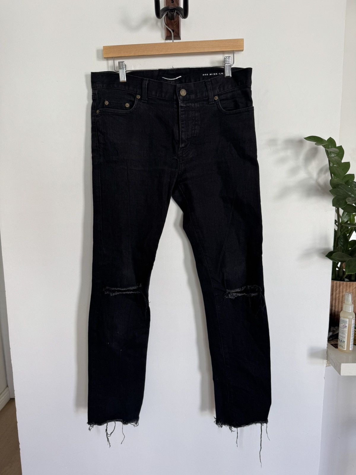 Saint Laurent Paris Knee rip haw hem d02 Size US 31 - 1 Thumbnail