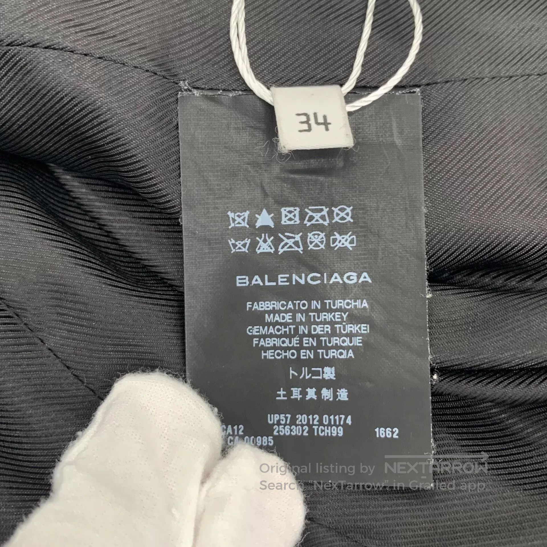 Balenciaga Balenciaga Blue Leather Motorcycle Jacket. Size XXS / US 00 / IT 34 - 6 Thumbnail