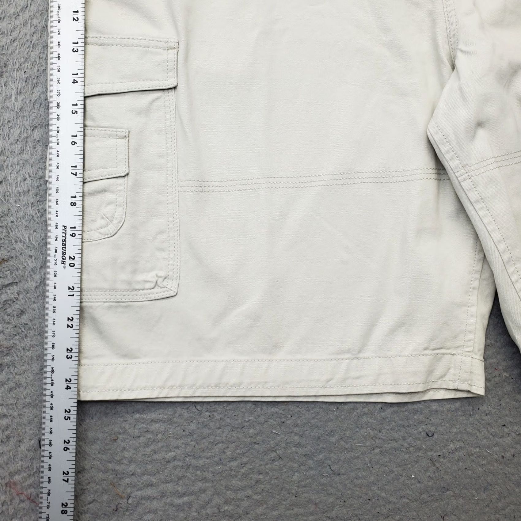 George George & Martha Mens Cargo Shorts Dallas Rugged Tan 48 Cargo Pocket Inseam 11.25" Regular Size 48 Tan Mens CSST5621 Size US 32 / EU 48 - 3 Thumbnail